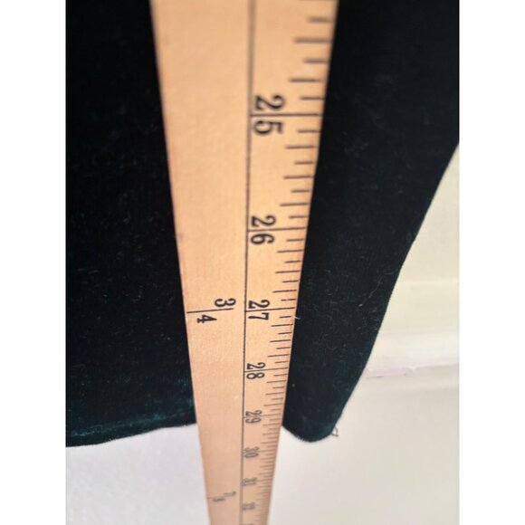 Gianni Bini Off-Shoulder Velvet Dress M Emerald Green Short Sleeve Holiday Chris - Picture 8 of 11